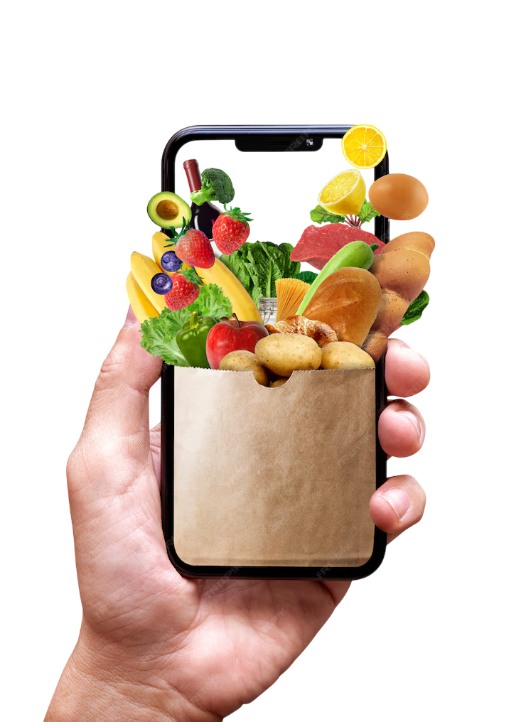 Téléphone avec panier